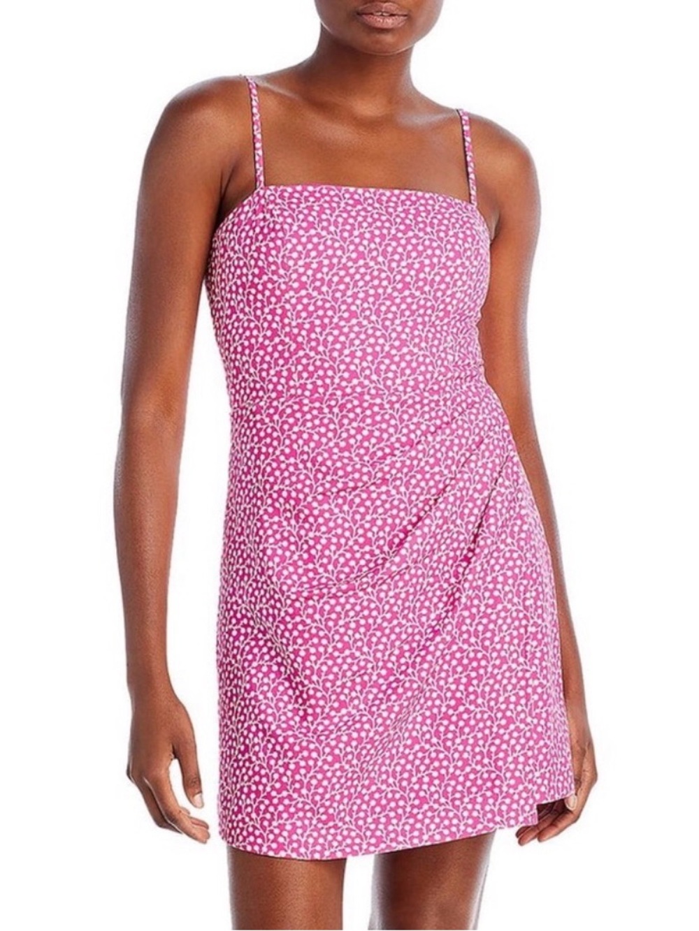 French Connection Pink Floral Mini Dress Size 0